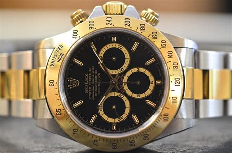 rolex daytona quadrante nero oro|Orologio Rolex Cosmograph Daytona in acciaio .